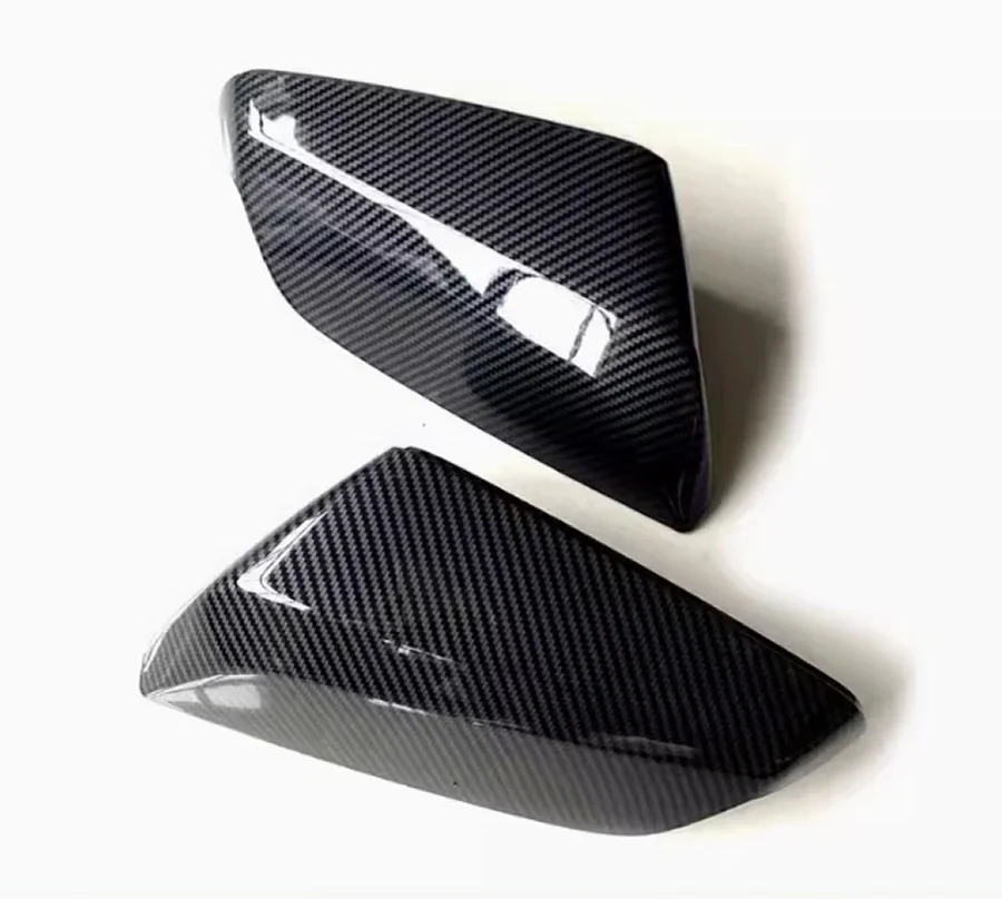 For Chevrolet Malibu XL Replace Reverse Mirrors Cover Cap Wing Door Side Mirror Housing Shell Carbon Fiber 1 Pair