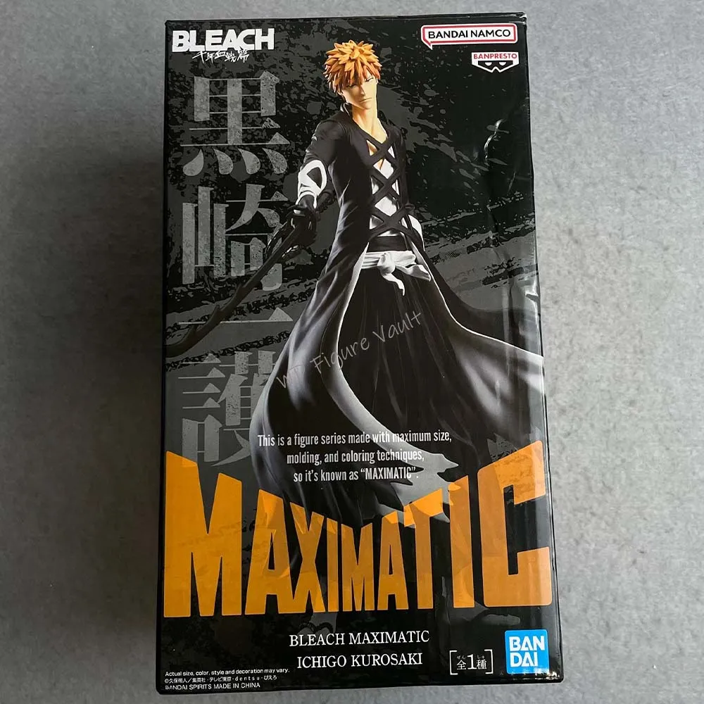 BANPRESTO BLEACH MAXIMATIC ICHIGO KUROSAKI Figura Modelo de anime Juguete en caja genuino