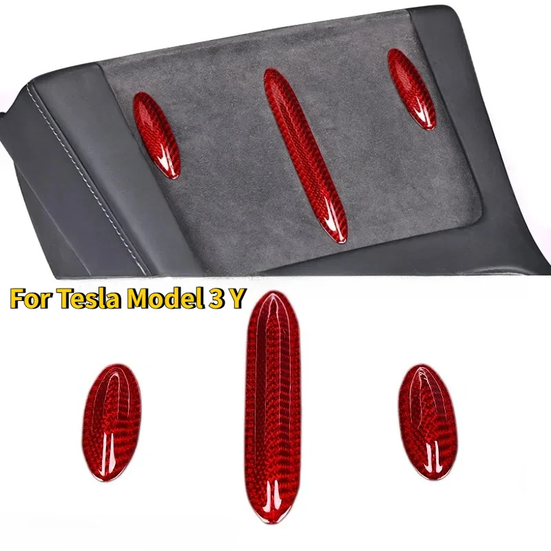 

Wireless Charging Creative Sticker for Tesla Model 3 Y Real Dry Carbon Fiber Center Console Phone Charger Anti-Slip Protective