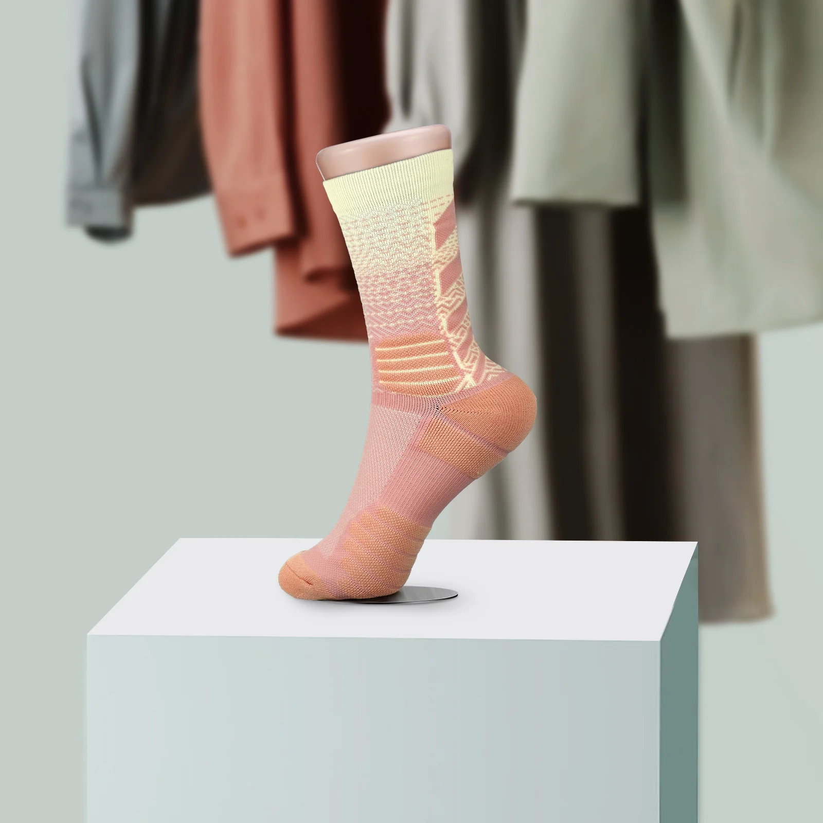 Présentoir de modèle de chaussettes de moule de pied en plastique pour femmes adultes, faux pieds pour la cheville, support de chaussures, mannequin de jambe de remplissage féminin