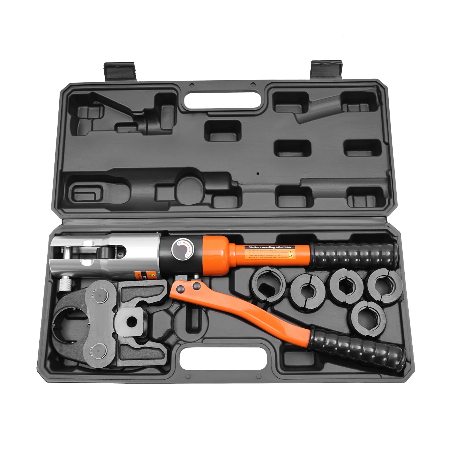 Hydraulische koperen buisfittingen Pijpkrimptang Tang CW-1632 PEX -V /- M Set -5 matrijzen-12, 15, 18, 22, 28 roestvrijstalen buis