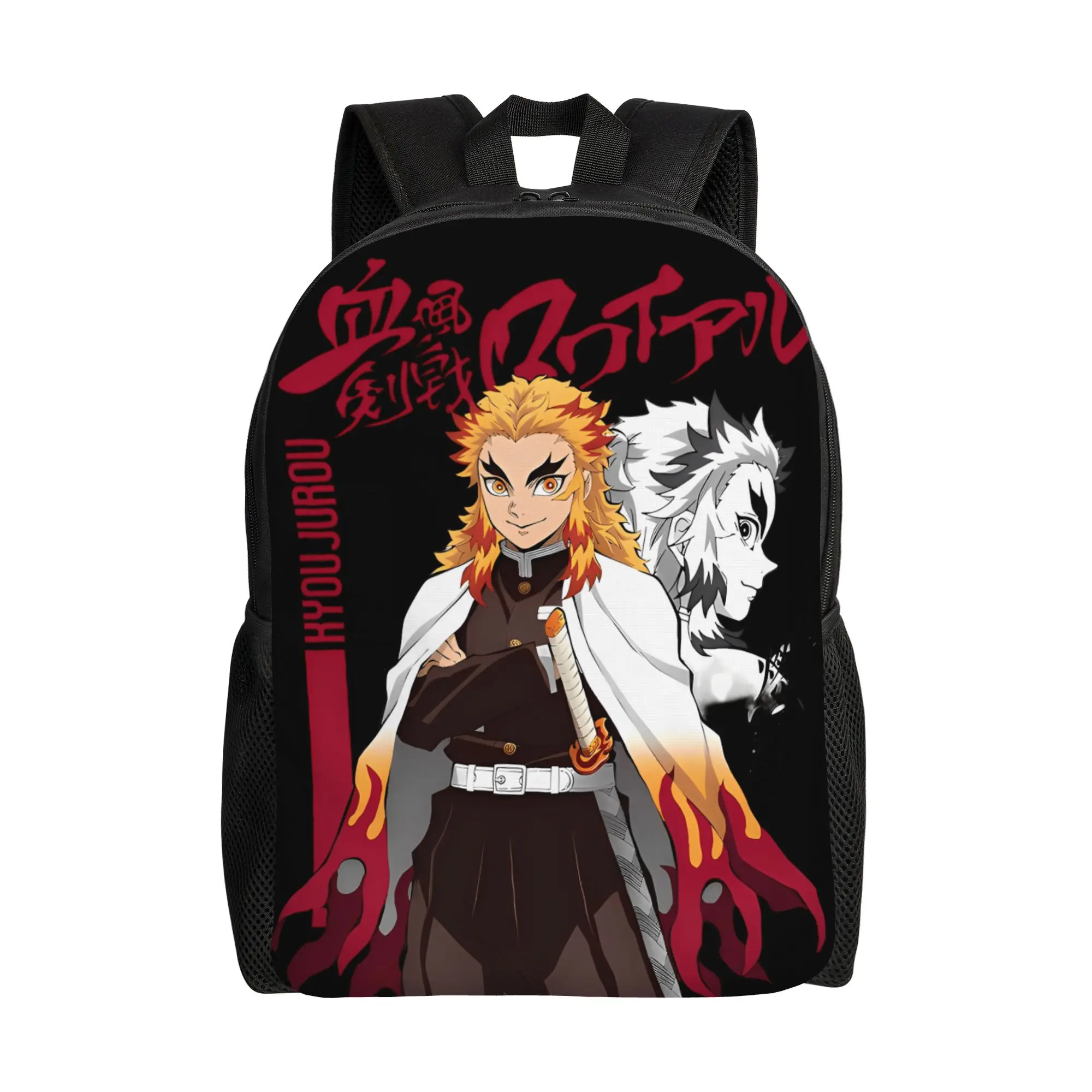 Demon Slayered Backpack Anime Characters University Backpacks Student Unisex Designer Soft High School Bags Style Rucksack