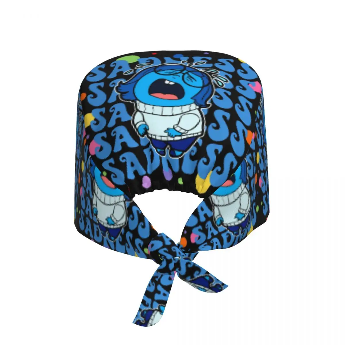 Custom Inside Out Sadness Anime Medical Staff Scrubs Hat Unisex Cartoon Doctor Nursing Surgical Cap Scrub Caps