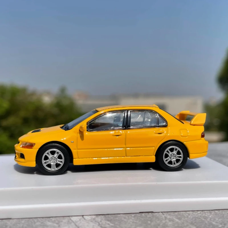 

JDM литой под давлением масштаб 1:64 Lancer EVO, модель автомобиля из сплава, коллекция сувениров, статические украшения для дисплея, подарок на праздник для взрослых и детей