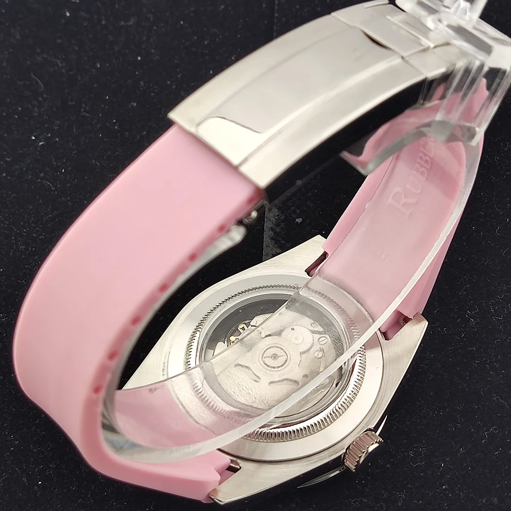 عرض رائع ساعة NH35A للرجل الذي يهتم إذا كنت متأخرًا بالفعل NH35 زجاج الياقوت التلقائي للحركة 39 ، ساعة NH35