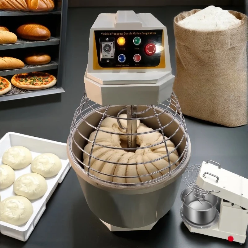 

Industrial double rotary variable speed 500 2000 watts 10 liters 5k 220v 230v 50l liters spiral 30lt dough mixer