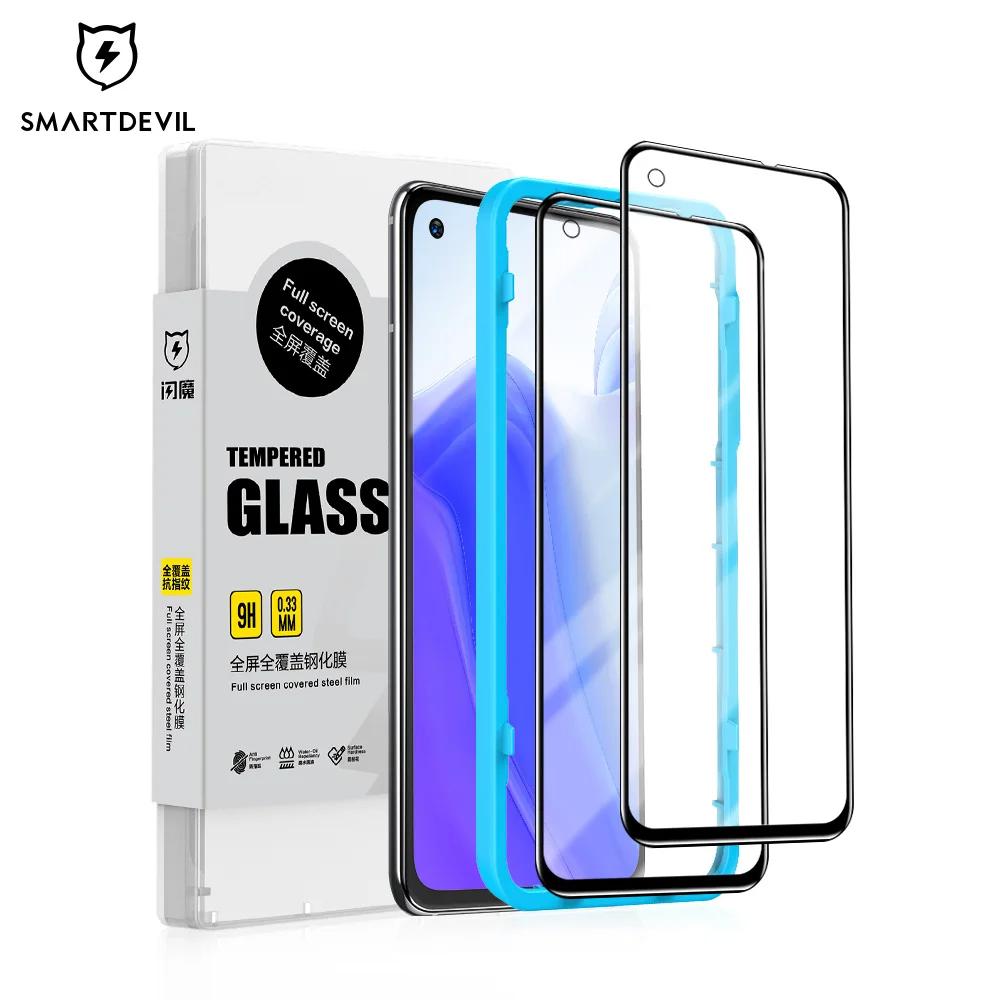 SmartDevil Screen Protector for Xiaomi Mi 12T 10T Pro Lite 11T 9T Tempered Glass Anti-fingerprint Full Cover HD Anti Blue Ray