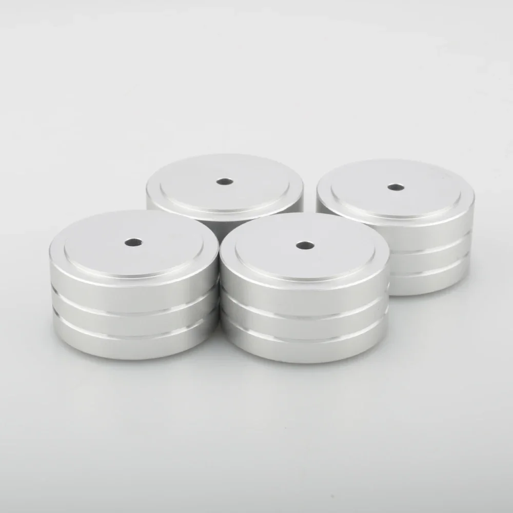 4 Stück 40x20mm Aluminium Stoßdämpfende Isolationsfüße HIFI Lautsprecher Verstärker Plattenspieler DAC Audio Basisständer – Detail 24