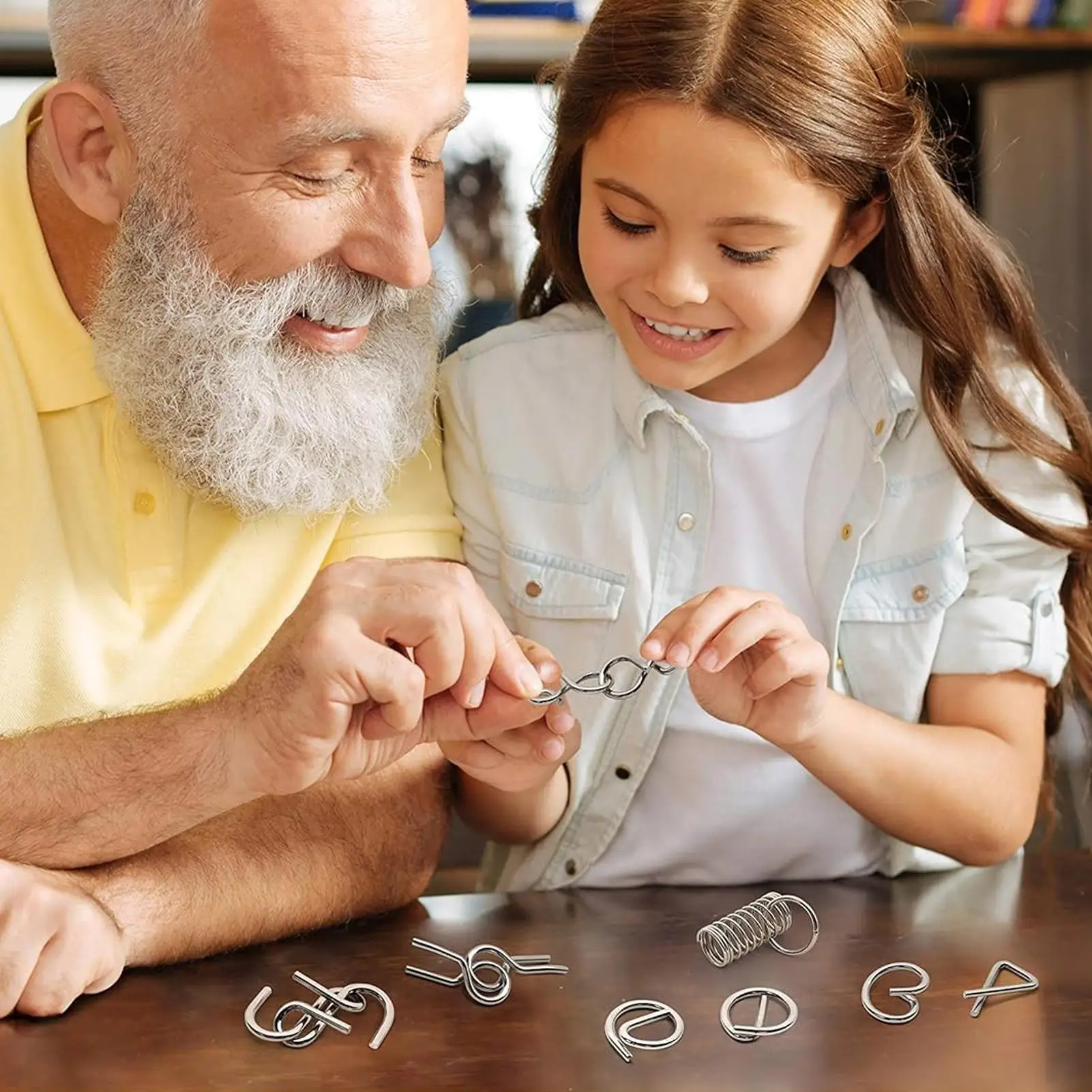 Metal Puzzles For Adults Educational Toys Brain Teasers Games Metal Mind Puzzles Disentanglement Toys For Children Teens Family