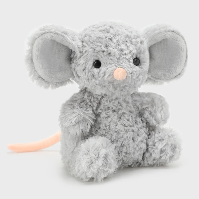 

25cm Lifelike Mouse Plush Cute Smart Fluffy Pet Doll Stuffed Huggable Home Decro High Quality Gifts