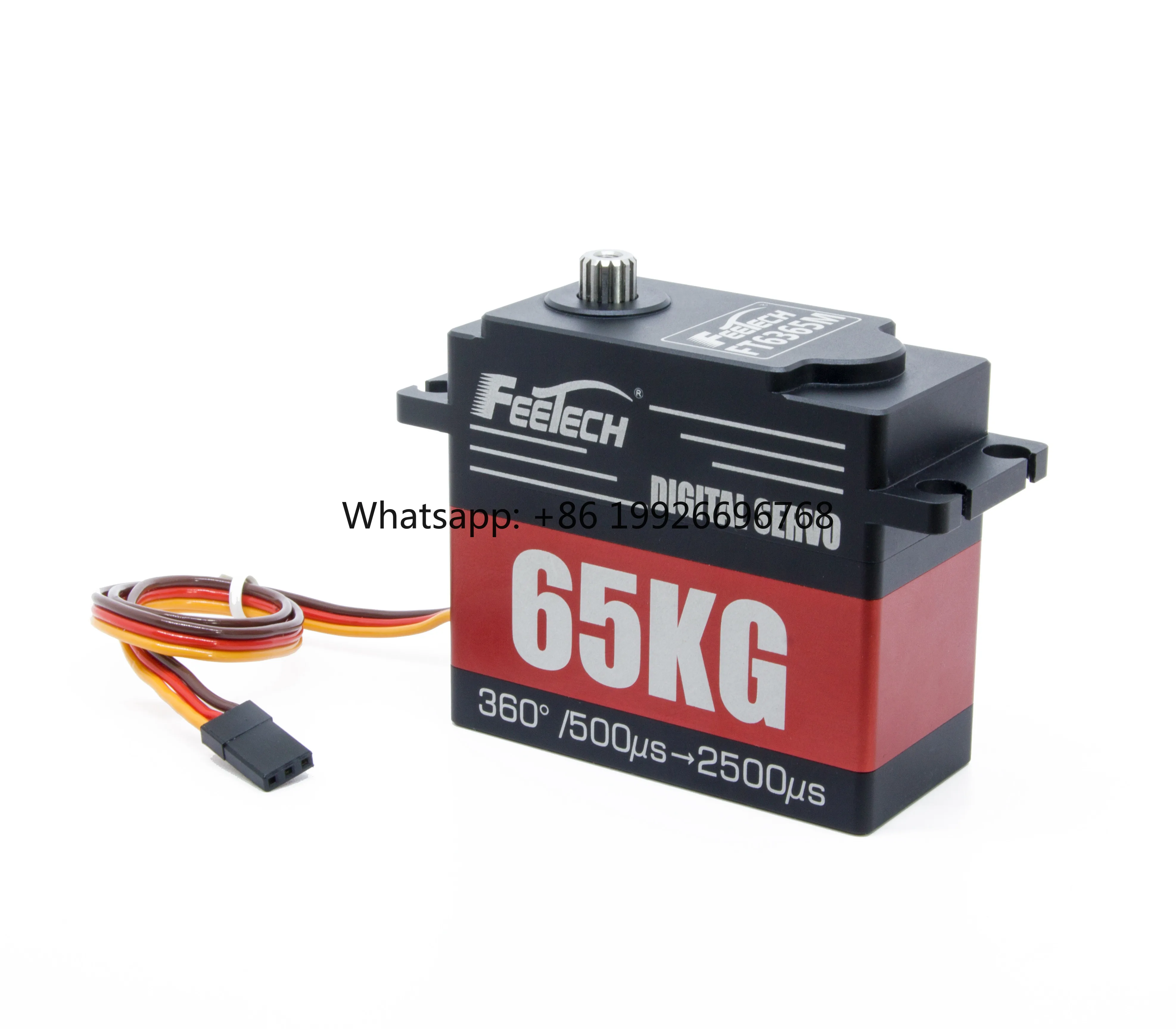 

FT6365M 4S Lipo Ultra High Torque 65KG 360 Degree Steel Gear Robot Servo Motor RC Crawler Truggy Robot RC Parts Accs manufacture