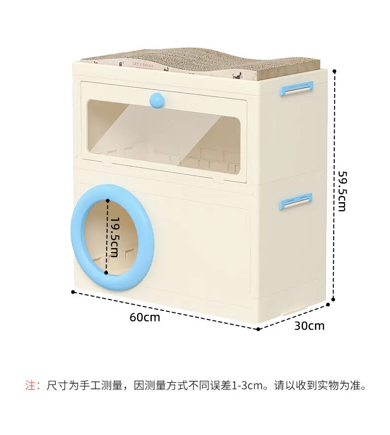 Custom design Cat nest scratching board integrated four seasons universal villa closed multi-functional cat house pet su