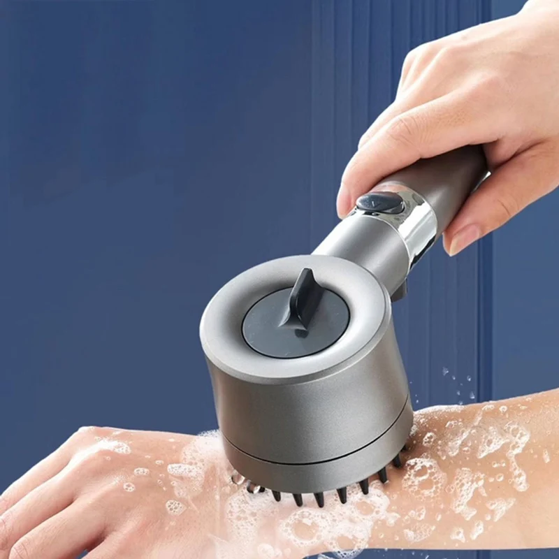 Hochdruck-Filterduschkopf mit 3 Modi, Ein-Tasten-Wasserstopp, Massagefunktion, Leistungsstarke Druckdusche – Detail 6