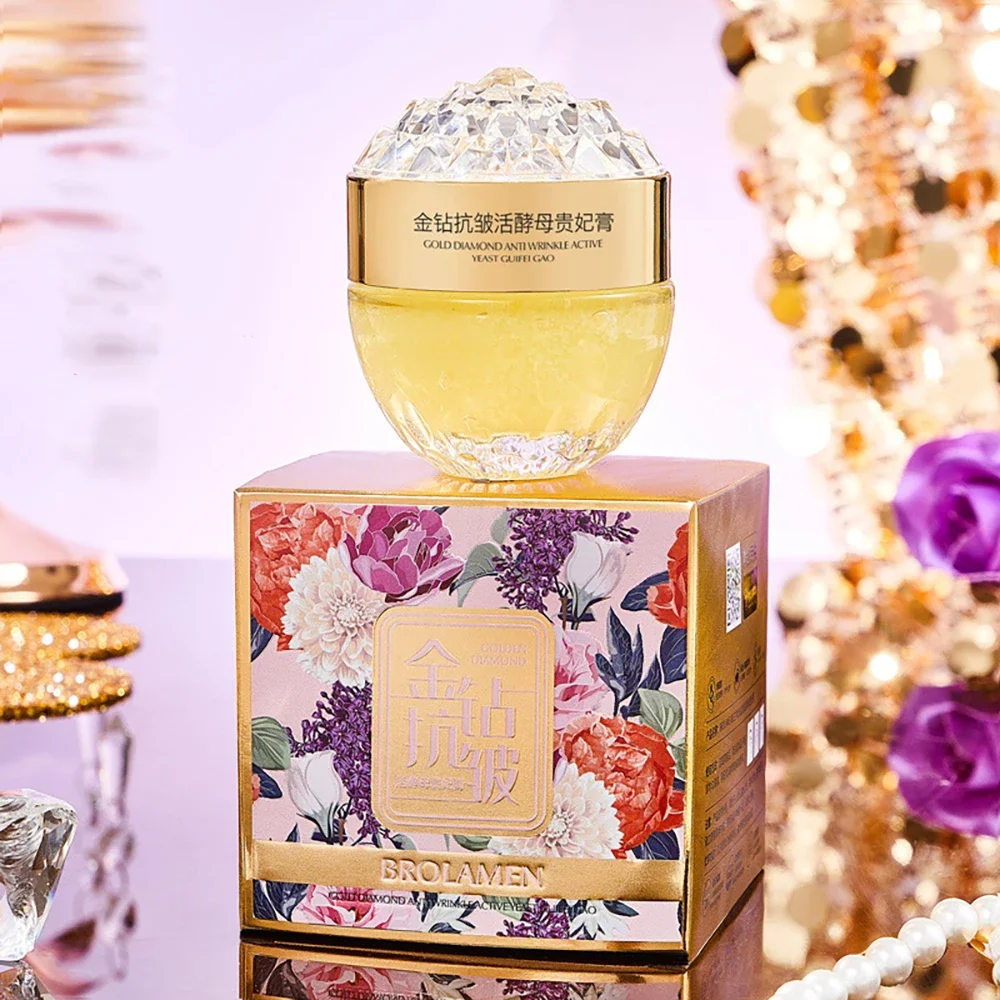 Golden Diamond Anti wrinkle Active Yeast Lady Cream Nourishing Cream Moisture Face Cream Beauty Skin Care Products Cosmetics