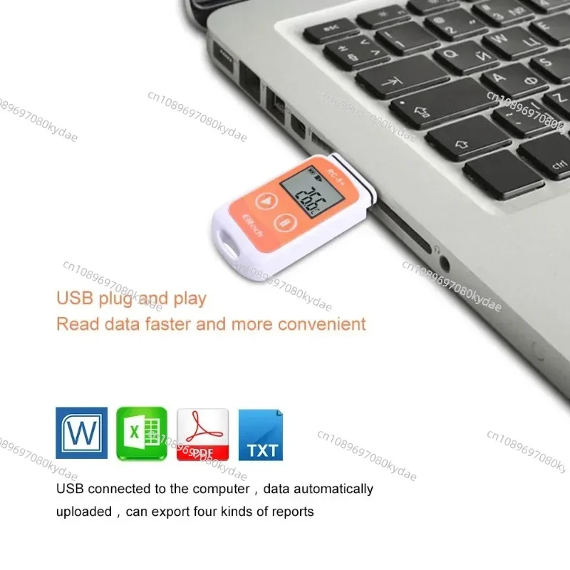 Elitech RC-5+ PDF USB Temperature Data Logger Reusable Recorder 32000 Points For Refrigeration, Cold Chain Transport view 6