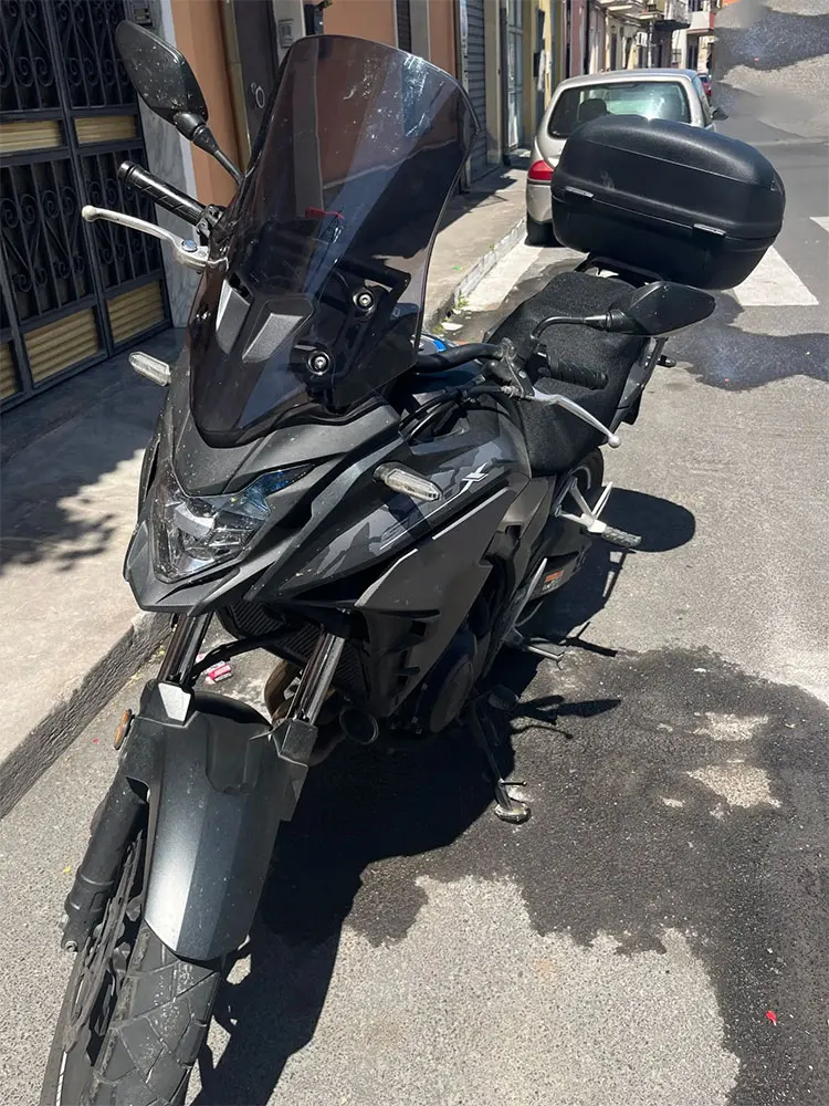 For Honda CB500X CB 500X 2017 2018 2019 2020 2021 2022 2023 2024 CB400X CB 400X Double Bubble Windscreen Screen Wind Windshield - view 3
