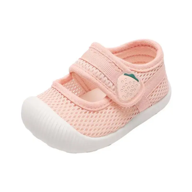 2025 جديد طفلة الصنادل حذاء طفل صغير الصيف لينة وحيد عدم الانزلاق حذاء طفل تنفس أحذية وظيفية الأطفال