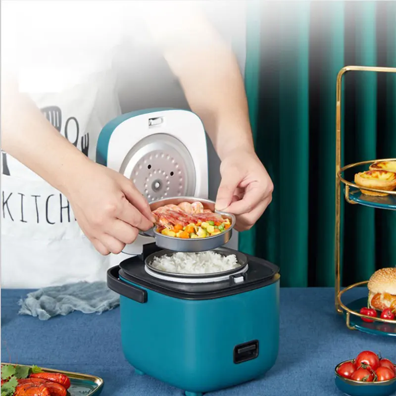 1.2L Mini Electric Rice Cooker Non-Stick Multicooker Household Cooking Machine Make Porridge Soup Small Home Rice Cookers