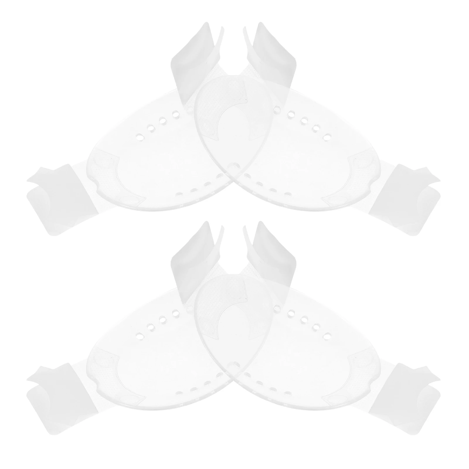 4pcs Clear Plastic Shield Transparent Ventilated Protector For Surgery Post-Operative Guard Adults s Durable Breathable