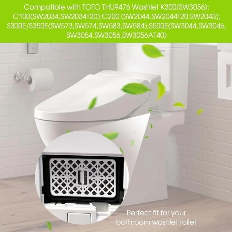 

4Pcs Bathroom Deodorizing Filter Cartridge for THU6474-01 Activated Carbons Air Freshener Toilet Odor Eliminators