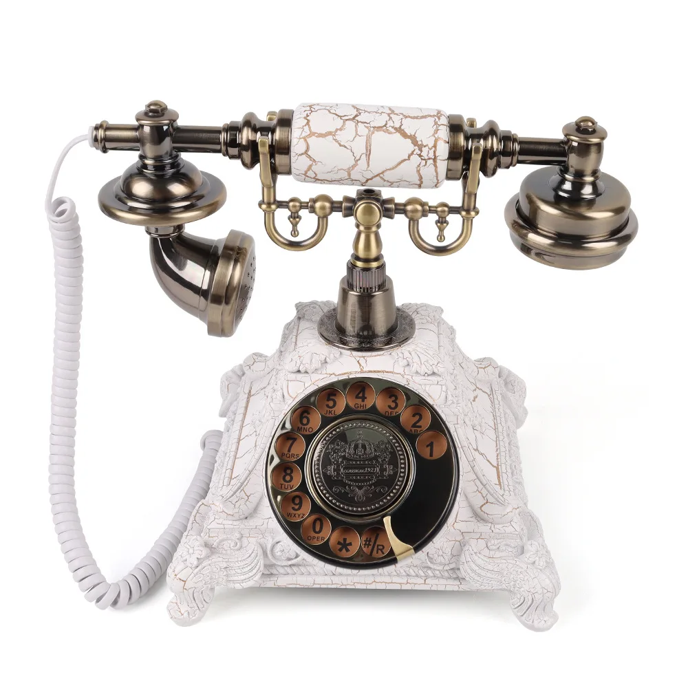 Antique Retro Push-Button Telephone Fixed Landline Corded Phone for Home Manufactured Cross-Border Retro Telephone Manufacturers
