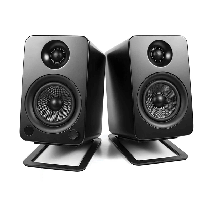 B03B-2Pcs حامل مكبر صوت لسطح المكتب لمكبرات الصوت المتوسطة لرف الكتب ومنتصف لمستلزمات إعداد المكتب Edifier MR4