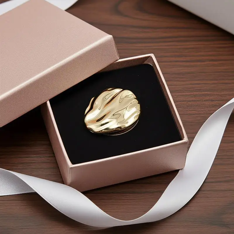 1Pcs Zinc Alloy Empty Solid Perfume Container Rotary Open Close Portable Balm Holder for On-the-Go Scent Touch Up