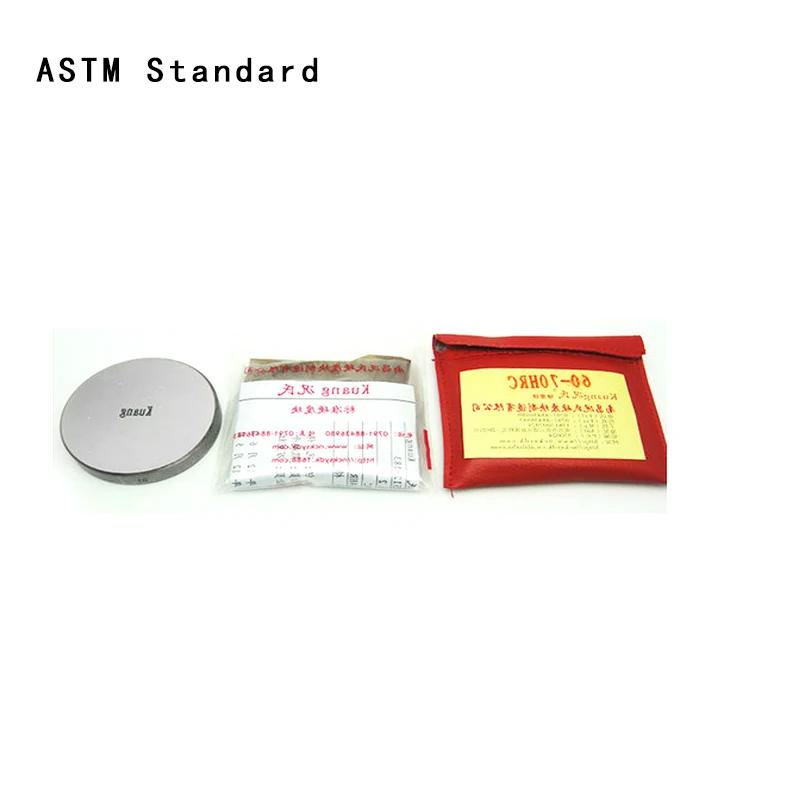 HRC Standard Rockwell hardness block (ASTM American standard) Φ64X10mm Mirror polishing Used for calibration testing Rockwell