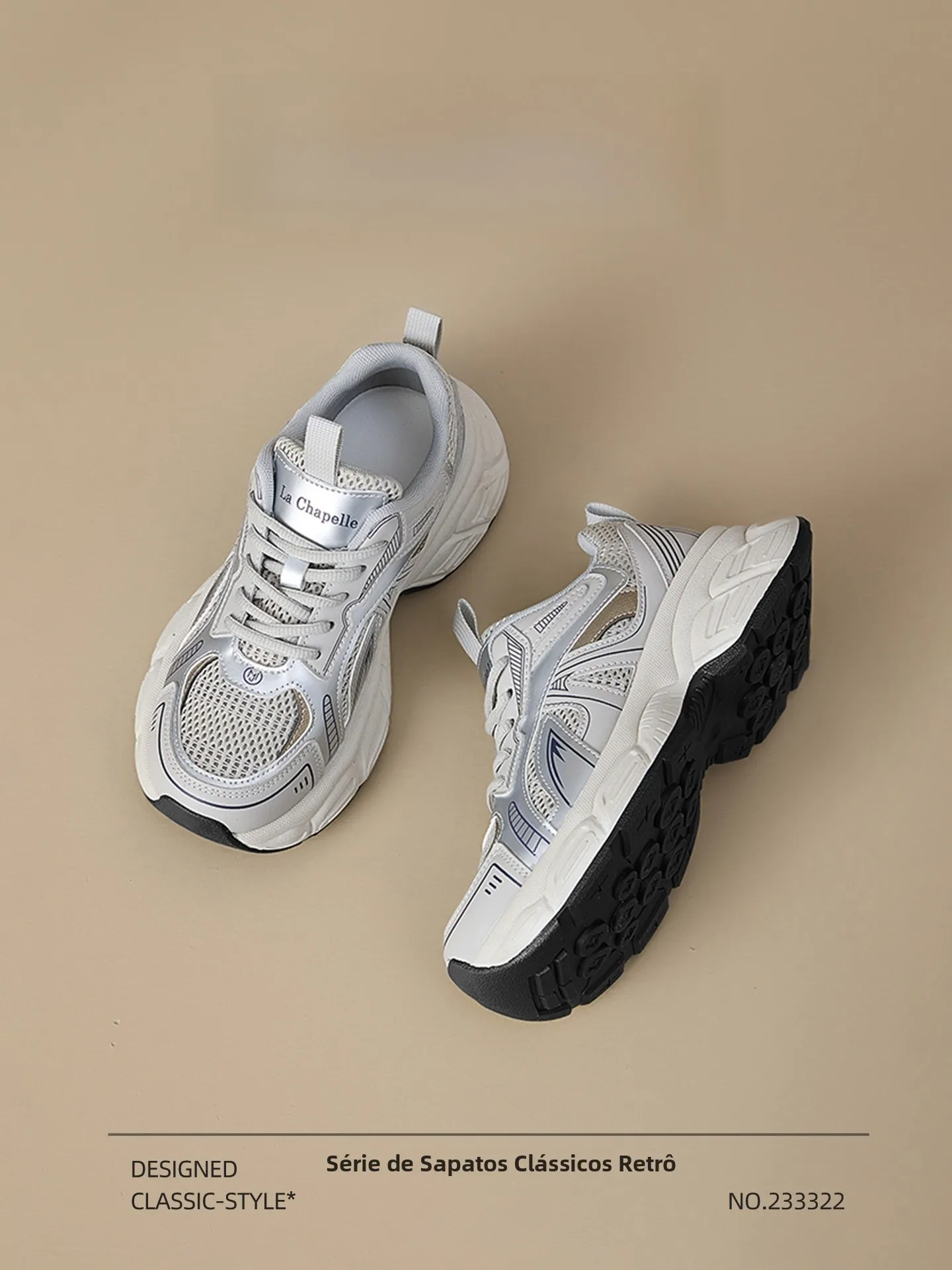 la-chapelle-silver-dad-shoes-women's-fashionable-breathable-mesh-summer-casual-thick-bottom-sports-shoes-low-cut-slip-on