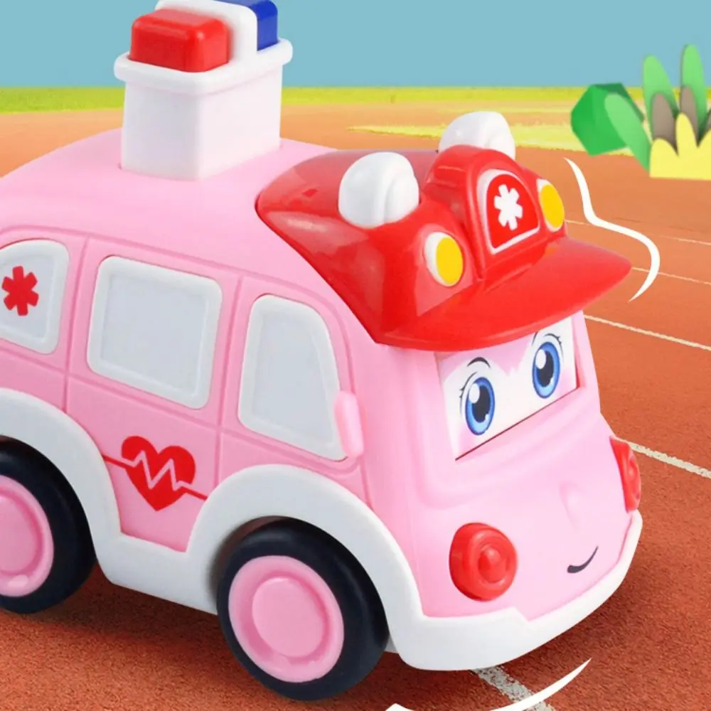 Educational Police Car Press and Go Car Toy Fire Truck Vehicle Push and Go Cars Plastic Mini Vehicles Wind-up Cars Toys Boy