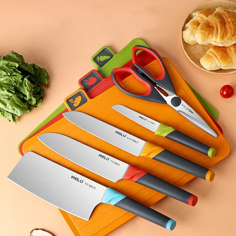 Kitchen Knife Set Baby Auxiliary Chopper Knife Holder Dryer All-in-One Sorting Chopping Board Vegetable Board TB9195