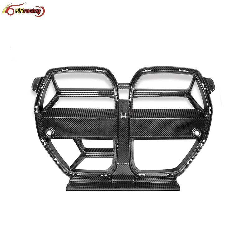 CSL Style Dry Carbon Front Bumper Center Mesh Grille With ACC For BMW G80 M3 G82 G83 M4 2020+