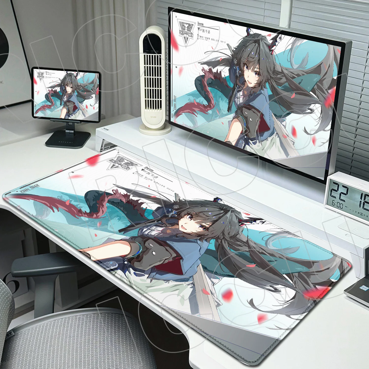 

XXL HD Printing Game Arknights Endfield Chen Qianyu Mouse Pad Non-slip Rubber Gamer Computer Desk mat Laptop Office Large pads