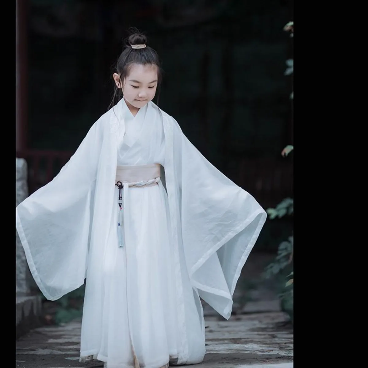 

Original Ancient Theme Photography Hanfu for Kids - Run Yu / Fish Immortal Inspired Elegant Performance Chinese Costume Child