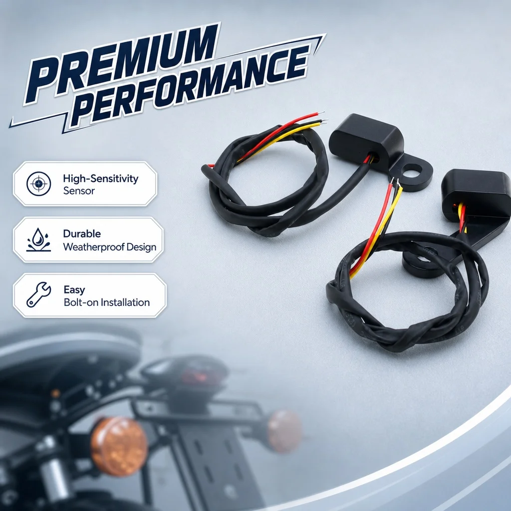 Mini-LED-Blinker Motorrad Chrom Blinkergehäuse 1 Paar Universal für 96-14 Softail 96-17 Dyna 96-13 Sportster Dyna Softail
