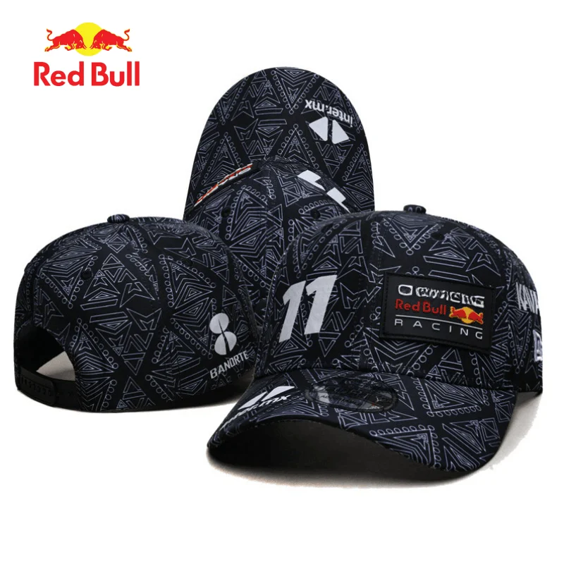 Novo boné de equitação Red Bull, design temático de corrida F1 para bonés de beisebol esportivos ao ar livre masculinos e femininos, chapéu de