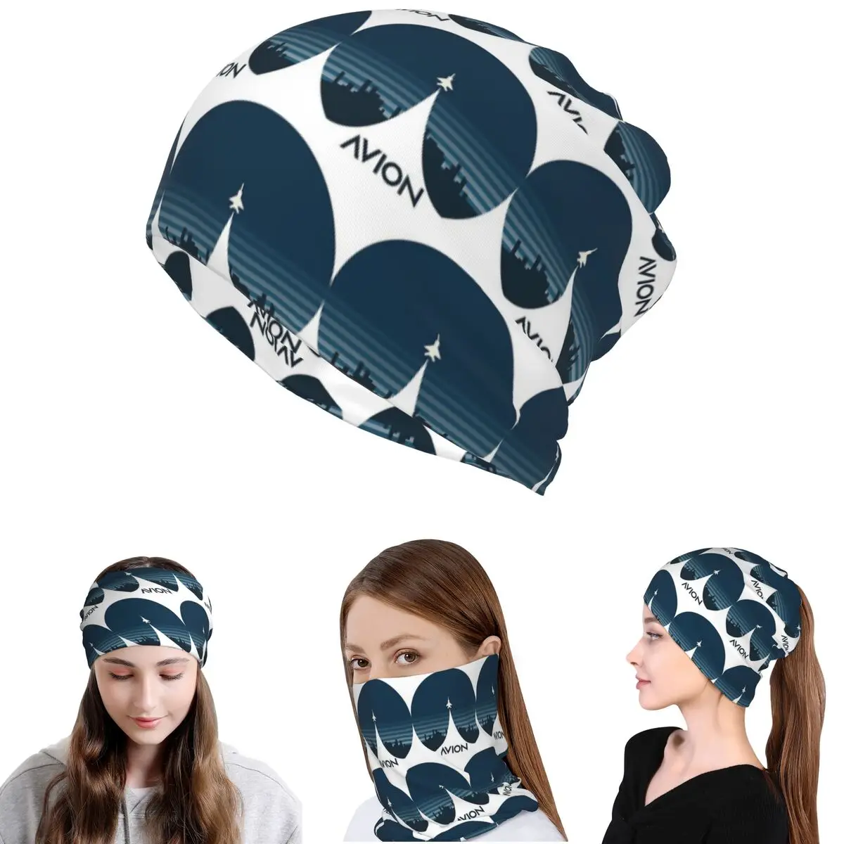 

Aviation Fighter Aircraft Above The City Bandana Neck Gaiter Wrap Scarf Warm Headwear Beanies Hat Unisex Adult All Season