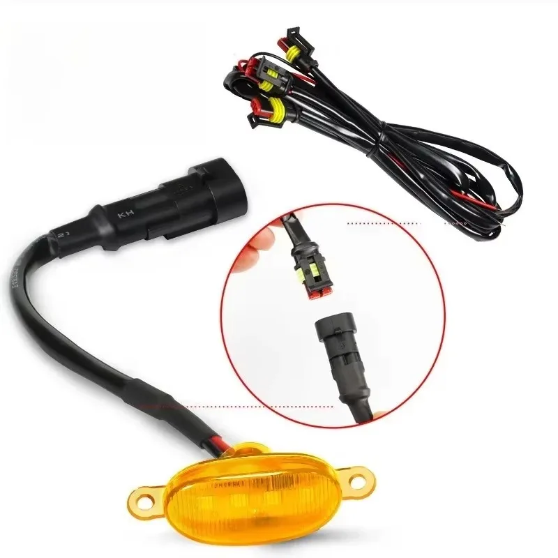 

Tiy For d Toyota Truck SUV Pickup Off Road Decoration Light12V Universal Front Grille LED Light DRL with Harness
