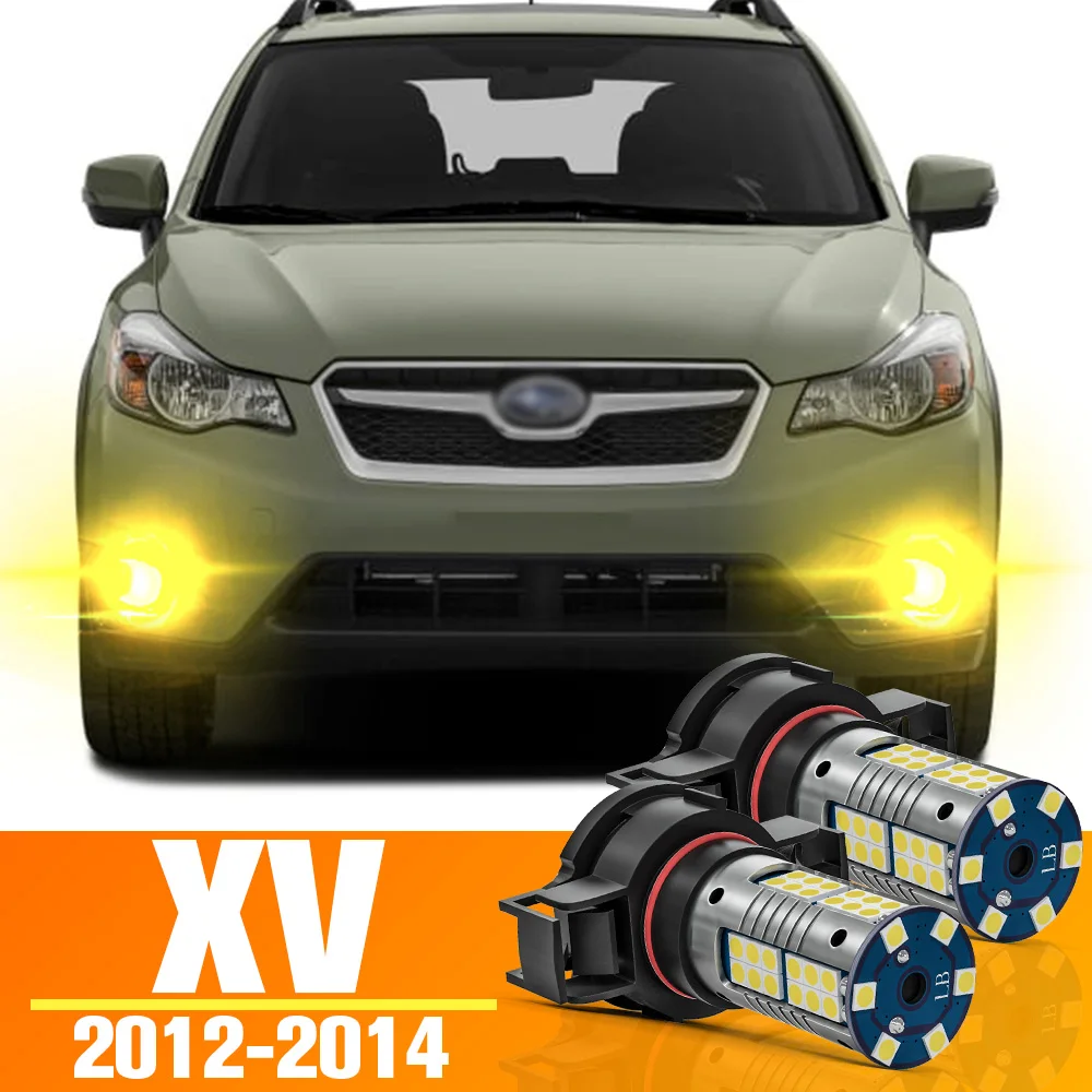 

2pcs LED Front Fog Light Bulb Accessories PSX24W 2504 For Subaru XV 2012 2013 2014