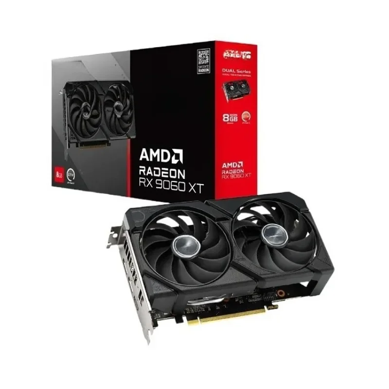 بطاقة رسومات ألعاب الكمبيوتر المكتبي AMD RADEON RX 9060XT 8G