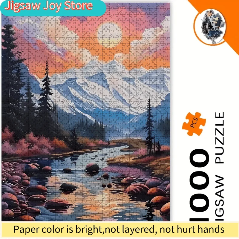 

Пазл «Утренний лес» с тематикой джунглей, для детей от 14 лет - развивающий интеллект, с многоцветной сценой дикой природы в лесу - на день рождения/праздник