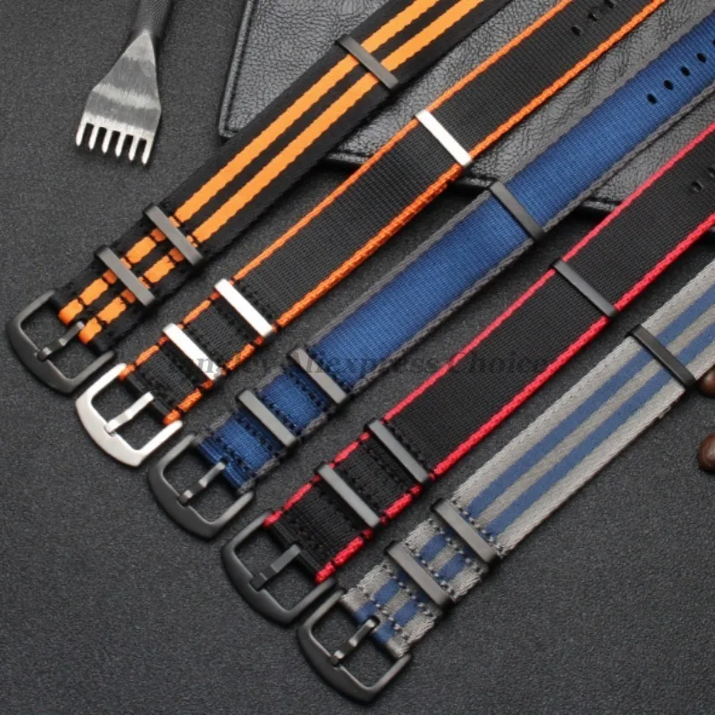 قسط حزام ساعة نيلون 20 مللي متر 22 مللي متر الفرقة العالمي الرجال الرياضة ل أوميغا 007 العسكرية استبدال ل Seiko ل تيودور الرياضة حزام