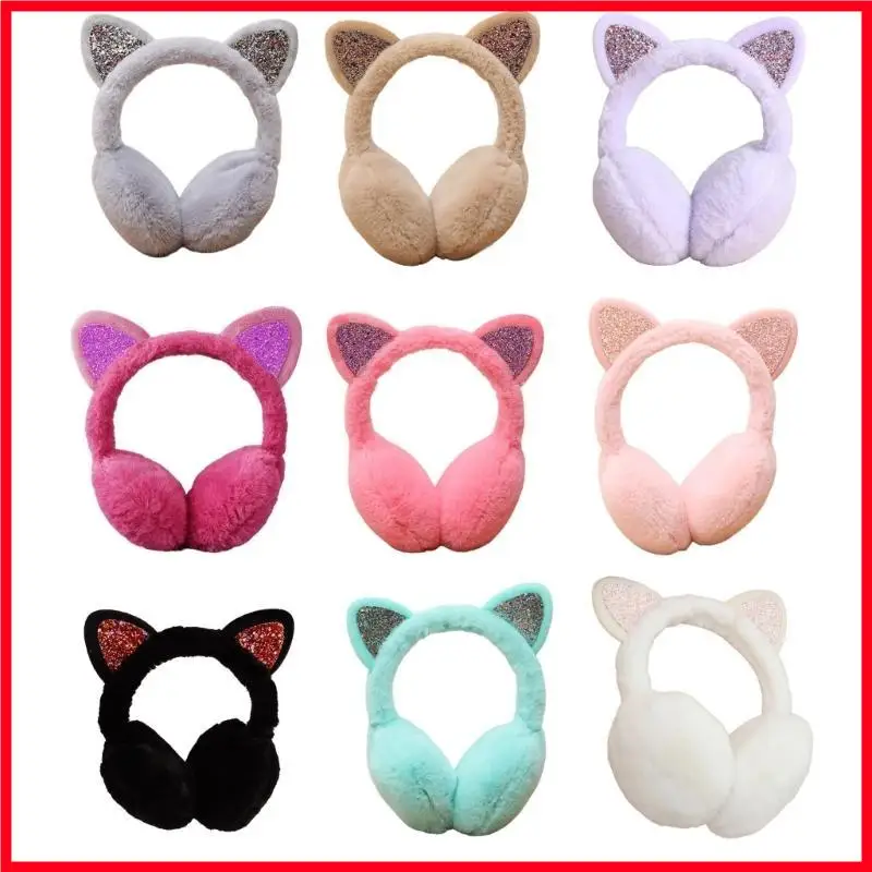 

F3MF Cartoon Cats ушные ушные муфты для взрослых подростков Толстые ушные чехлы для теплой холодной погоды