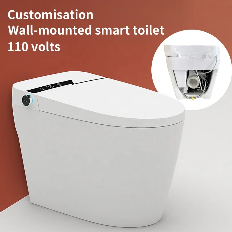 Sanitary Wares Automatic Bidet One Piece Toilet Modern Bathroom Ceramic Wc Intelligent Smart Toilet With Remote APP Control