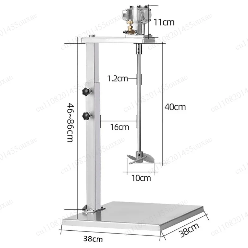 30L Industrial Pneumatic Agitator Air Powered Liquid Stirrer Paint Glue Ink Mixing Dispersion Machine