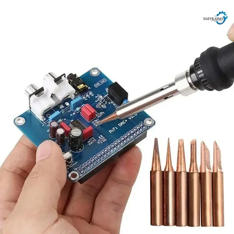 3/13 stks Hoge kwaliteit Soldeerbout Tip Zuiver Koper Ijzeren Kop Set Binnen Lasgereedschap