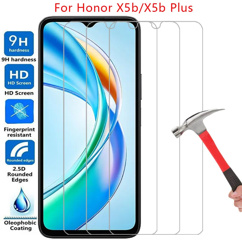 screen protector for honor x5b plus protective tempered glass on honorx5b x 5b x5 b x5bplus xb5 5xb phone film glas honer onor