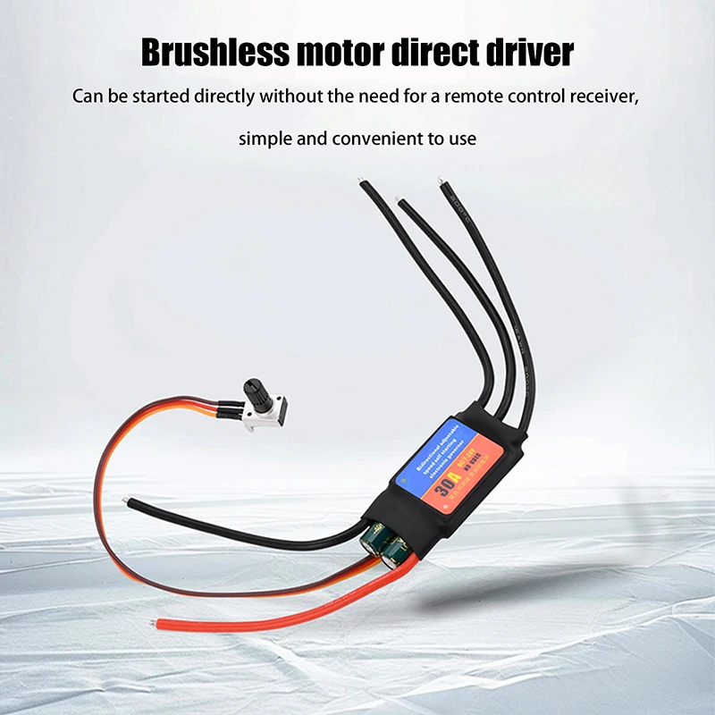 

Brushless Motor Driver ESC 2-6S 30A/60A - Bidirectional Self Starting Speed Controller for DIY