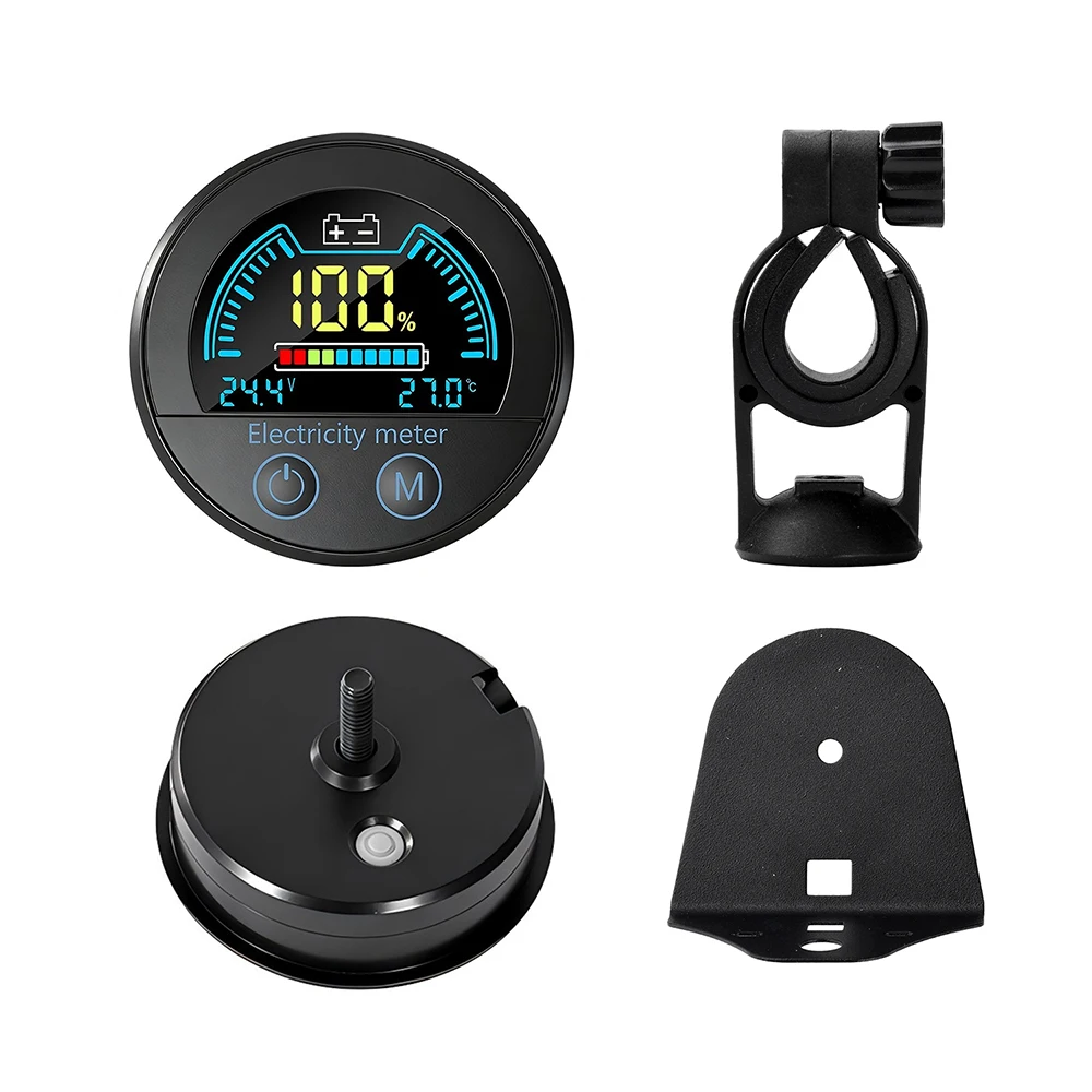 DC 7-100V LED Digital Display Voltmeter Two-wire Voltage Battery Level Indicator Universal for Acid Lithium-ion LiFePO4 Battery