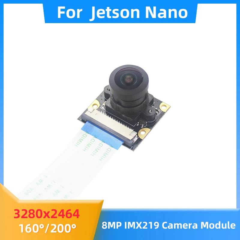 Nvidia Jetson Nano 8MP IMX219 Focal Adjustable 3280×2464 Video Camera Module Optional 160° 200 °FOV